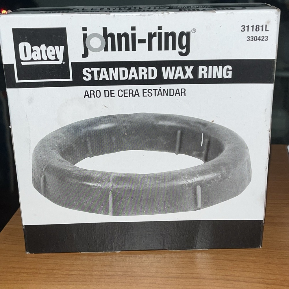 Oatey Johni Ring 31182L Reinforced Wax Ring Kit W/Hardware Fits 3-4" Waste Lines